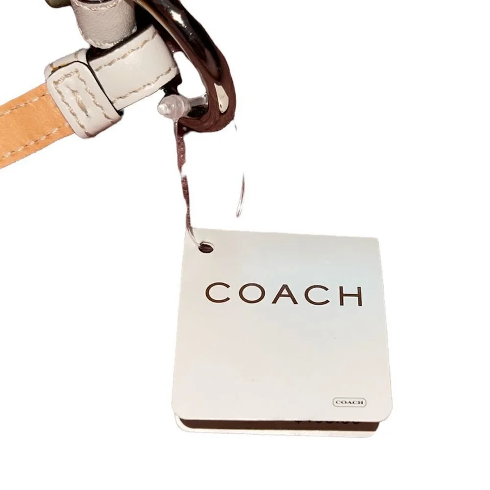COACH | Cream Woven Flower & Bee Mini Shoulder Bag Purse - Picture 3 of 9